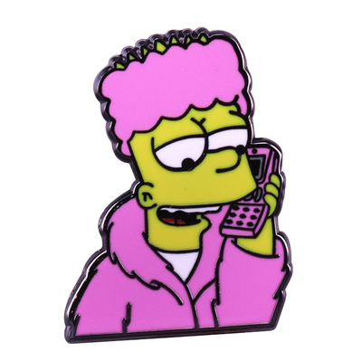 Free Shipping-BART CALLING ENAMEL PIN
