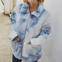 Long-Sleeved Zipper Cardigan Sweater Coat - Thumbnail 1