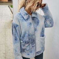 Long-Sleeved Zipper Cardigan Sweater Coat - Thumbnail 4