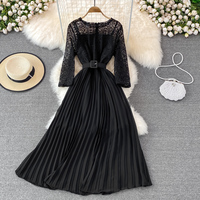 Cute chiffon lace short dress A line fashion dress - Thumbnail 2