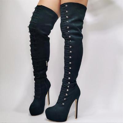 Sexy High-Heeled Buckle Over-the-knee Women's Boots