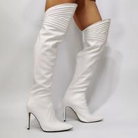 Sexy Pointed Toe Stiletto High Heel Women's Long Boots - Thumbnail 2