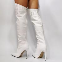 Sexy Pointed Toe Stiletto High Heel Women's Long Boots - Thumbnail 3