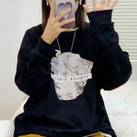 STUPID SOCIETY Statue Print Sweater - Thumbnail 2