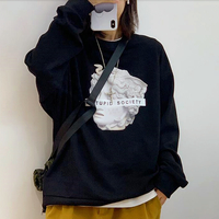 STUPID SOCIETY Statue Print Sweater - Thumbnail 3