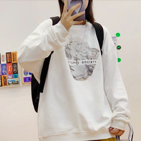STUPID SOCIETY Statue Print Sweater - Thumbnail 5