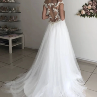 Wedding Dresses Bridal Gown with Lace Appliques - Thumbnail 1