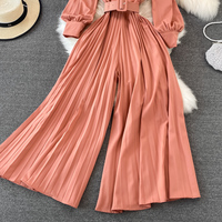 Fashionable long-sleeved jumpsuit - Thumbnail 3