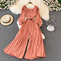 Fashionable long-sleeved jumpsuit - Thumbnail 4