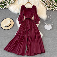 Fashionable long-sleeved jumpsuit - Thumbnail 7