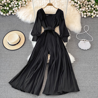 Fashionable long-sleeved jumpsuit - Thumbnail 9