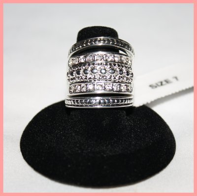 Silver stackable ring size 7