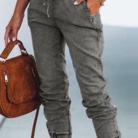 Casual Slim Denim Pants - Thumbnail 2