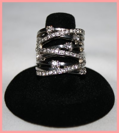 Silver bling ring size 7/8