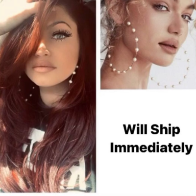 Oversized fashion hoop earrings-td