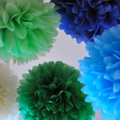 5 tissue paper poms | wedding | baby shower | nursery decor | custom colors
