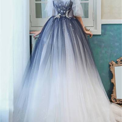 Sp1956,dreamy grey white tulle prom dresses spaghetti straps evening dress off the shoulder prom formal dresses