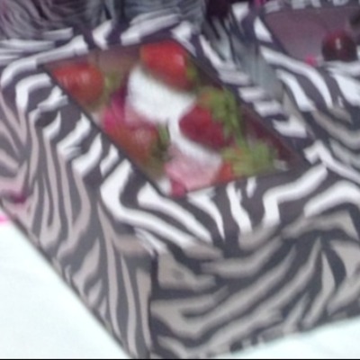 Towel cake washcloth cupcakes-zebra 1/2 dozen