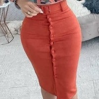 Casual Printed Long Sleeve High Waist Two Piece Suit - Thumbnail 2