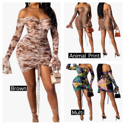 Flare sleeve Bodycon-TD