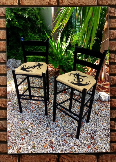 Sailor Anchor Bar Stools (Set of 2)