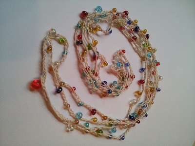 Crochet Beaded Necklace