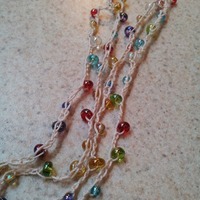 Crochet Beaded Necklace - Thumbnail 1