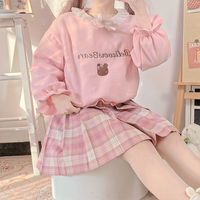 Sweet and cute bow fungus lace sweater - Thumbnail 3