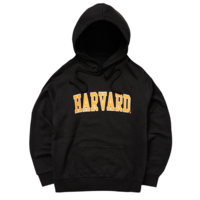 VINTAGE "HARVARD" HOODIE ( BLACK / RED ) - Thumbnail 2