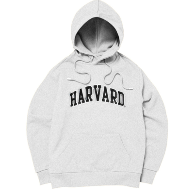 Vintage "harvard" hoodie ( yellow / grey ) 