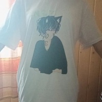 Cute Anime Boy Cat Ears Cartoon Graphic Print Oversize Short Sleeve Shirt Summer Aesthetic Casual E-Girl Kawaii Korean Japanese Harajuku - Thumbnail 4