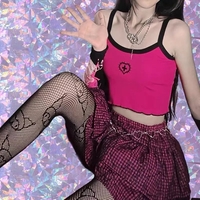 Cute Cross Pastel Sleeveless Crop Top Camisole Tank Goth Punk Aesthetic Casual E-Girl Kawaii Korean Japanese Harajuku - Thumbnail 8