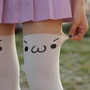 Cute Anime Emoji Emotion Icon Cosplay Costume Expression Pantyhose Stockings Aesthetic Casual E-Girl Kawaii Korean Japanese Harajuku-3