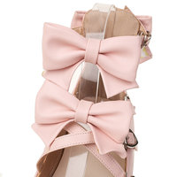 Bowknot Straps Clunky Platform Shoes  - 3colors - Thumbnail 6