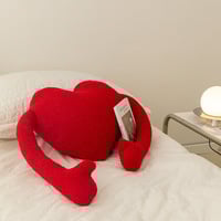 Snuggle Red Heart Pillow Plush Toy  - Thumbnail 1