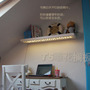 IVORY Color 110 x 25cm FLOATING WOODEN SHELF UNIT INVISIBLE WALL MOUNTED LED SHELF - Thumbnail 2
