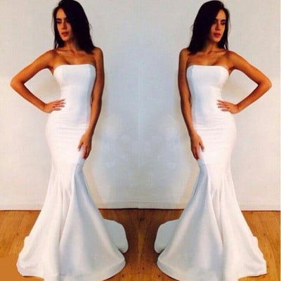 Sp1109,sheath/column sleeveless bateau white prom dresses