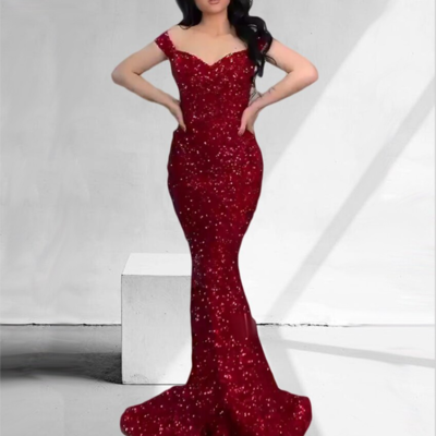 Off the shoulder mermaid bodycon long - Thumbnail 2