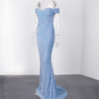 Off The Shoulder Mermaid Bodycon Long - Thumbnail 3