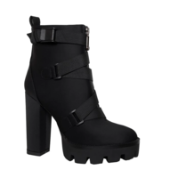 Women's Ankle Boots Woman Platform Zipper - Thumbnail 2