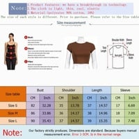 Brown Japanese Anime Cartoon Print Crop Top  - Thumbnail 8