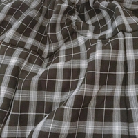 Cute Black White Plaid Puff Sleeve Square Collar Mini Dress Elegant Summer Aesthetic Casual E-Girl Kawaii Korean Japanese Harajuku - Thumbnail 5