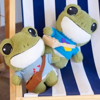 29cm Cute Plush Big Eyes Frog Toy Animals Stuffed Toys - Thumbnail 3