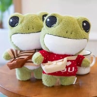 29cm Cute Plush Big Eyes Frog Toy Animals Stuffed Toys - Thumbnail 1