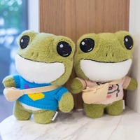 29cm Cute Plush Big Eyes Frog Toy Animals Stuffed Toys - Thumbnail 2