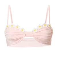 Cute Pink Floral Backless Vest Strapless Shirt Crop Top Corset Beach Boho Summer Aesthetic Casual E-Girl Kawaii Korean Japanese Harajuku - Thumbnail 5