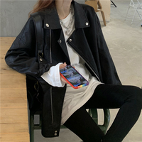 Black Loose Coat High Quality Casual Jacket - Thumbnail 1