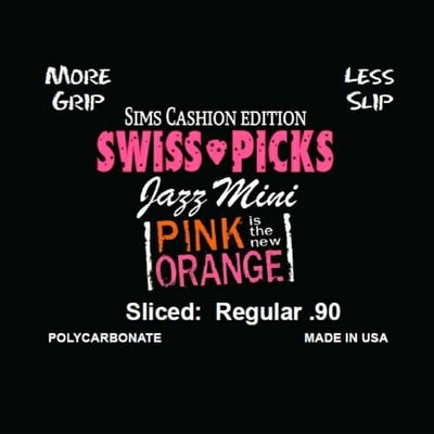 Jazz mini sims cashion edition 12 picks sliced regular .90mm