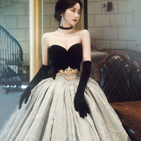 Amazing satin long ball gown dress formal dress - Thumbnail 2