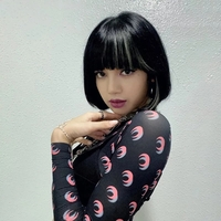 Cute Sexy 2pcs Moon Print Long Sleeve T-shirt Crop Top With Bra Camisole Summer Aesthetic Casual E-Girl Kawaii Korean Japanese Harajuku - Thumbnail 1